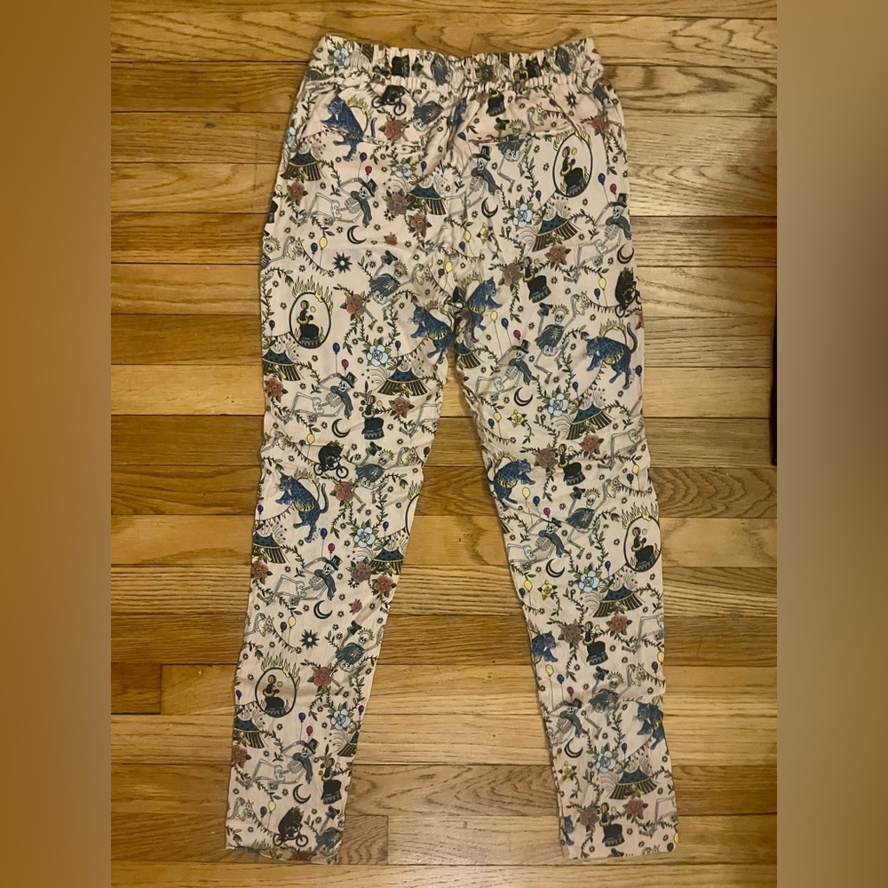 Zadig & Voltaire Parono Circus Skeleton Print Drawstring Waist pants pink - Picture 6 of 11